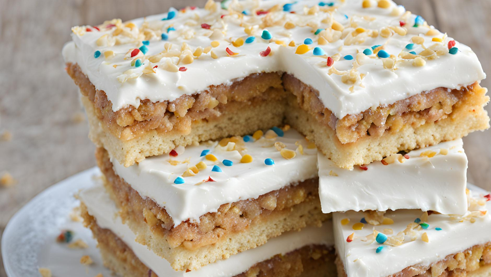 Delicious Cracker Cake Slice with Whipped Topping